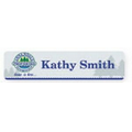 Rectangle Full Color Release Nameplate w/Rounded Corners (8"x2")